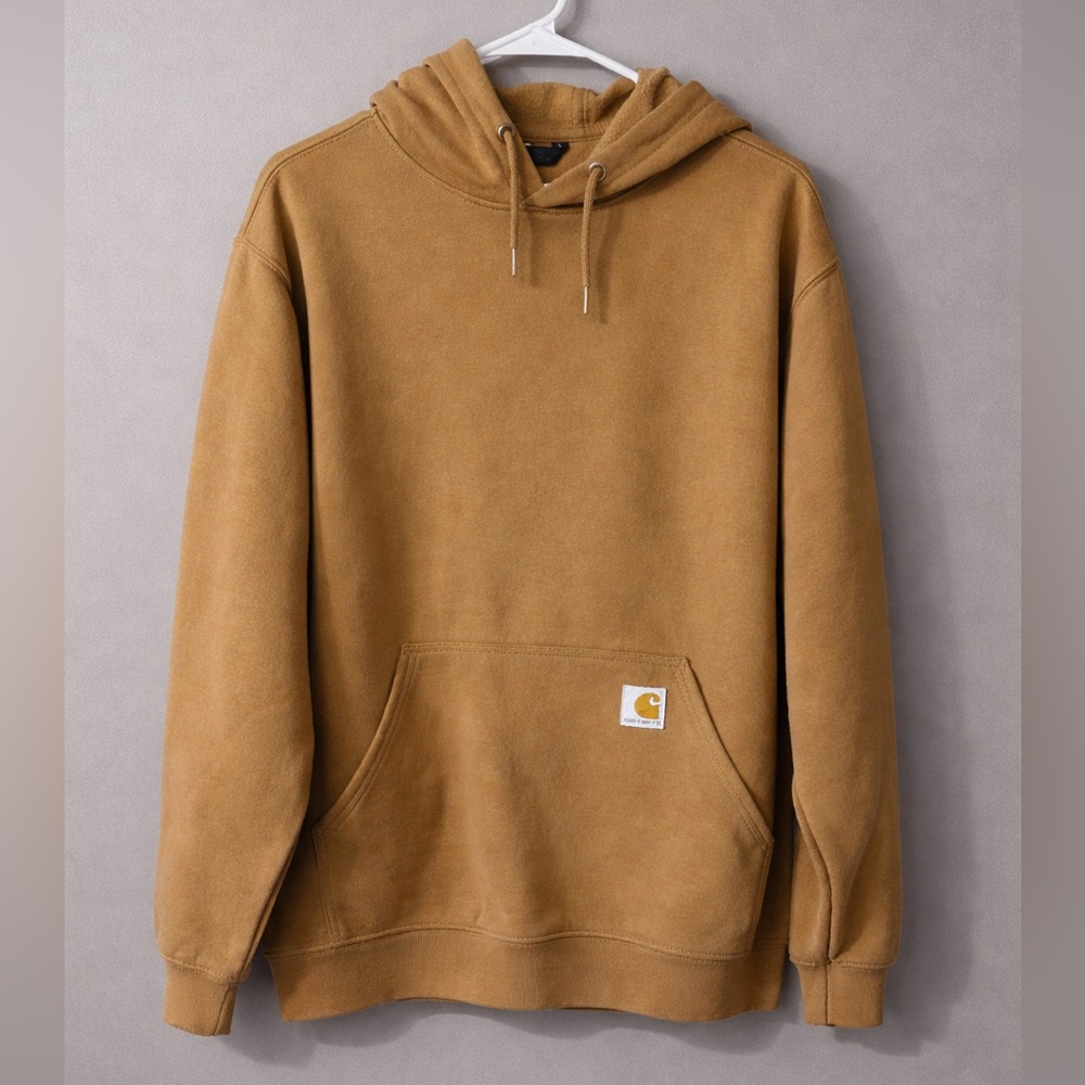 Carhartt Men's Loose Fit Logo Sleeve Graphic Hoodie